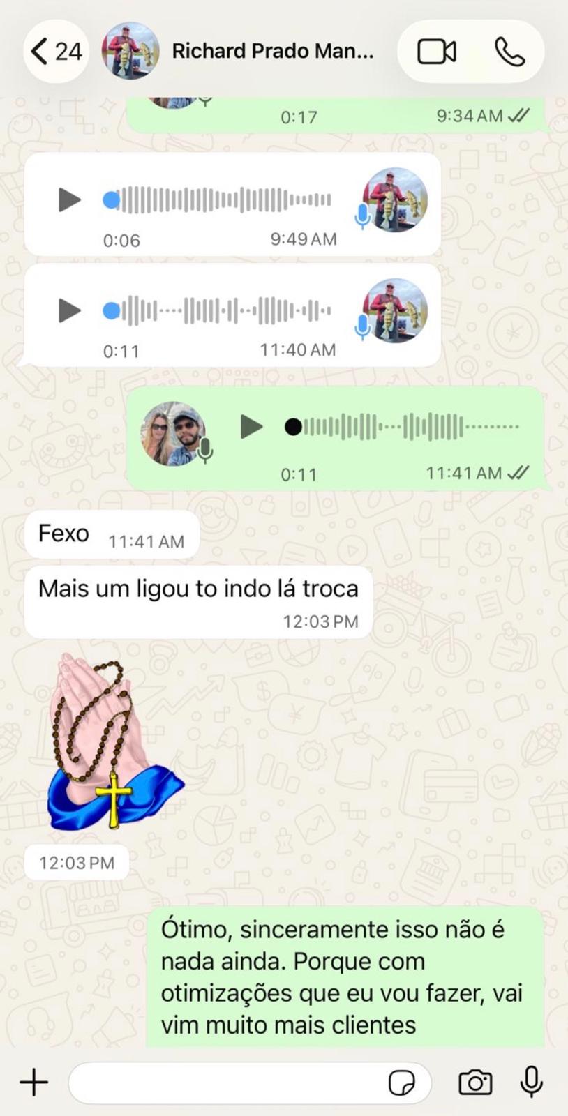 Print de campanha de cliente atendido pela Next Level
