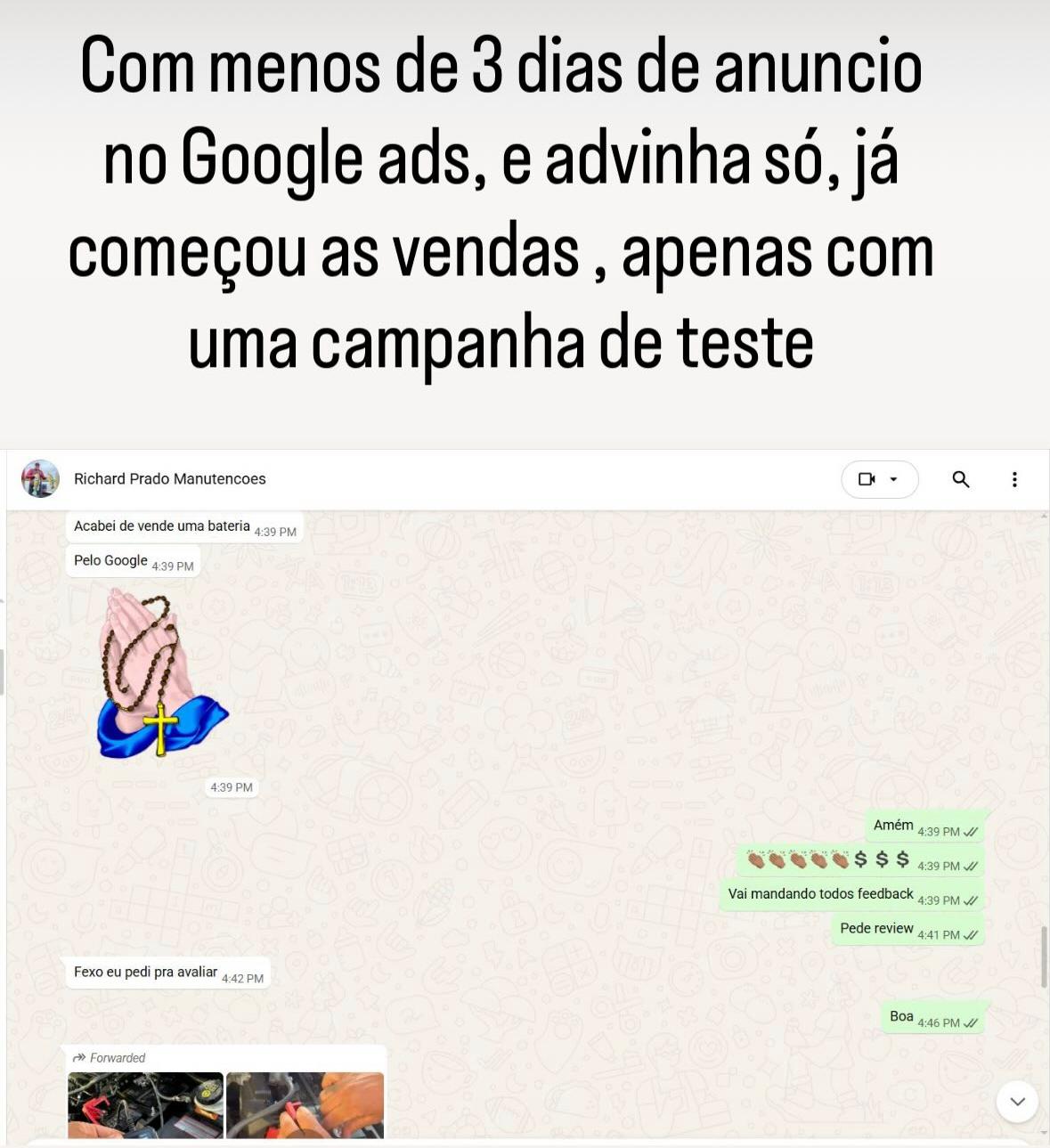 Print de atendimento e resultado de cliente da Next Level